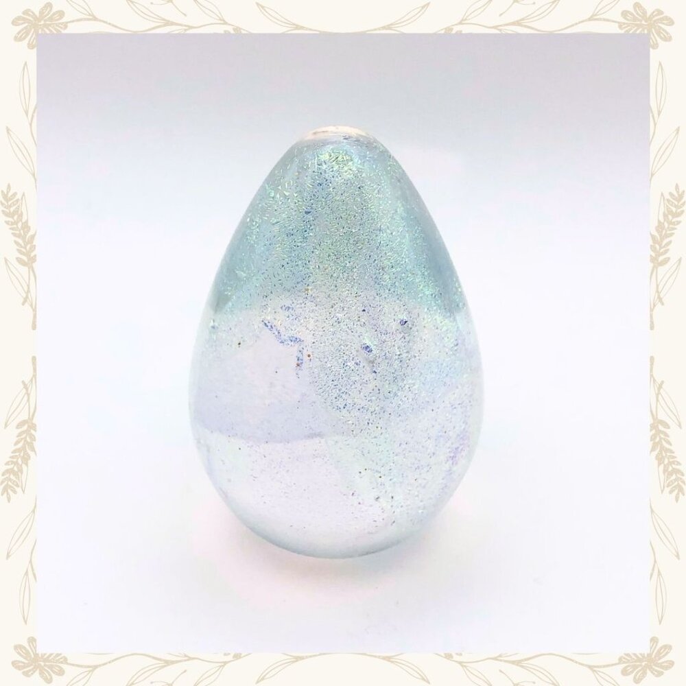 Glass Eye Studio Egg Paperweight
